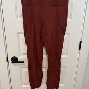 Athleta Rust Cropped Leggings